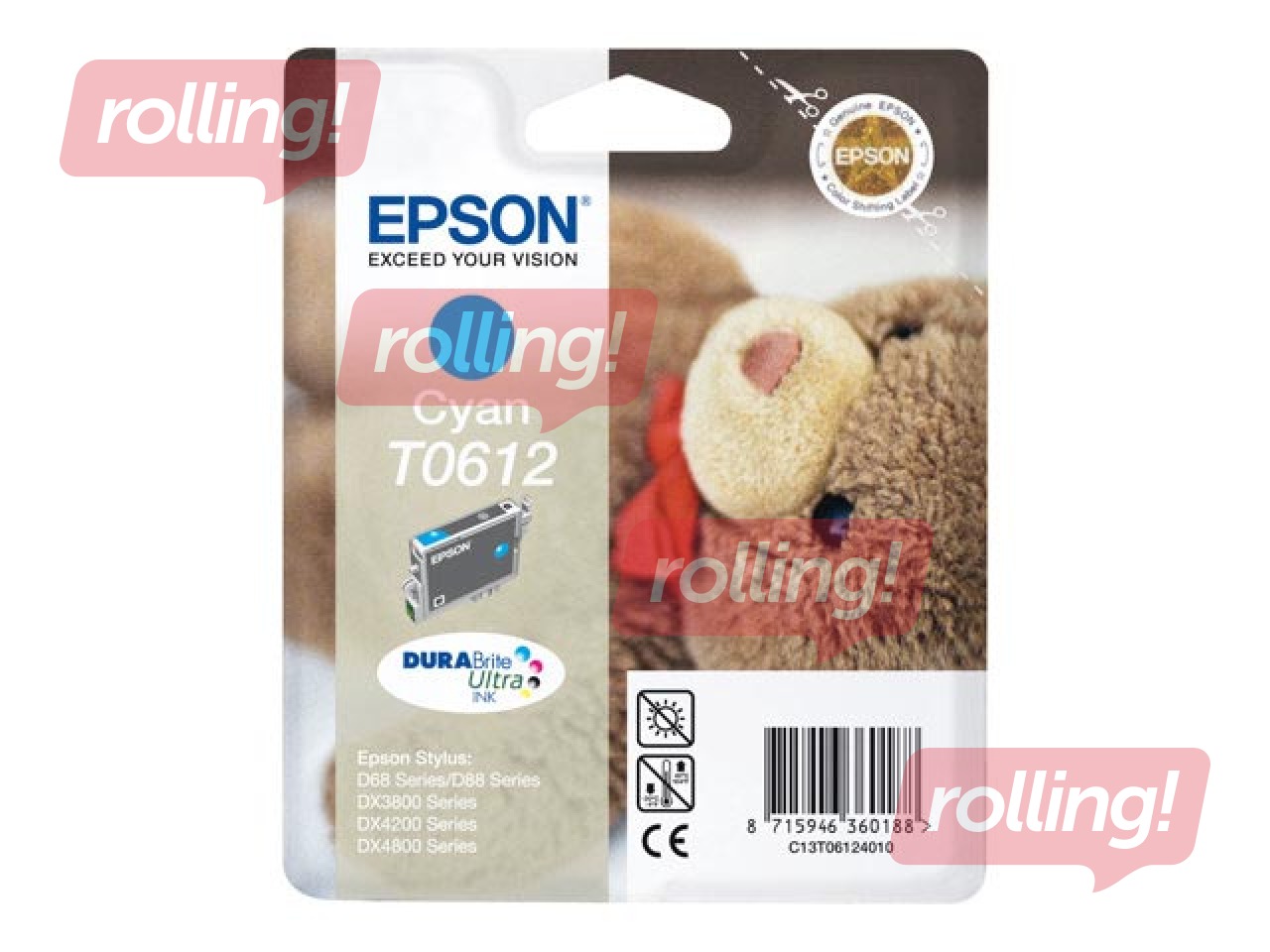 Tindikassett Epson Stylus D68, sinine, 8ml