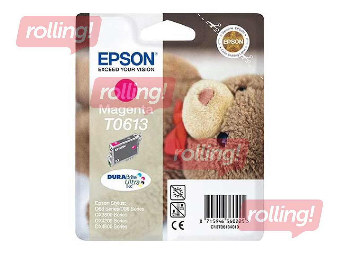 Tindikassett Epson Stylus D68, punane, 8ml