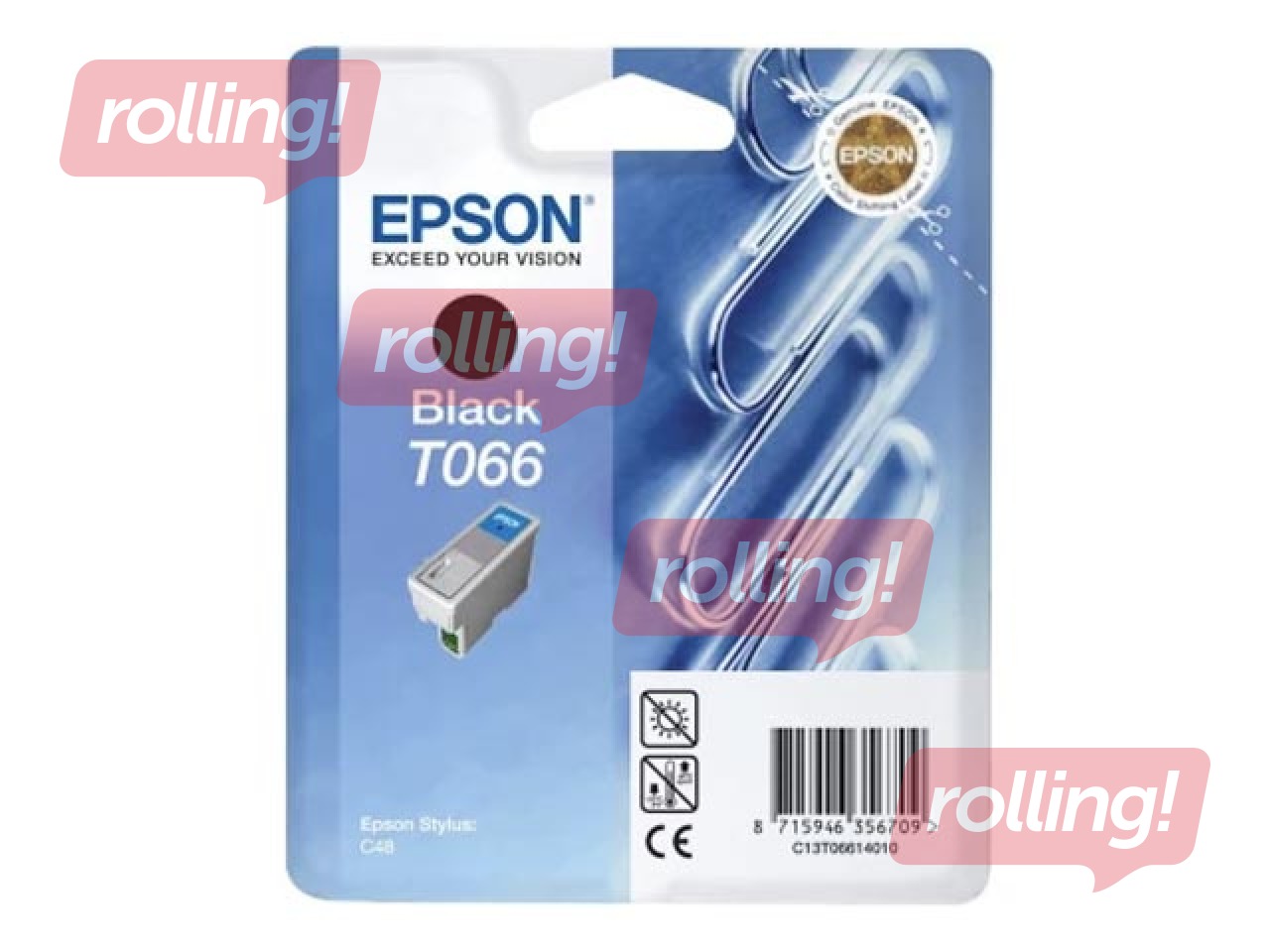 Tindikassett Epson Stylus C48, must, 10ml