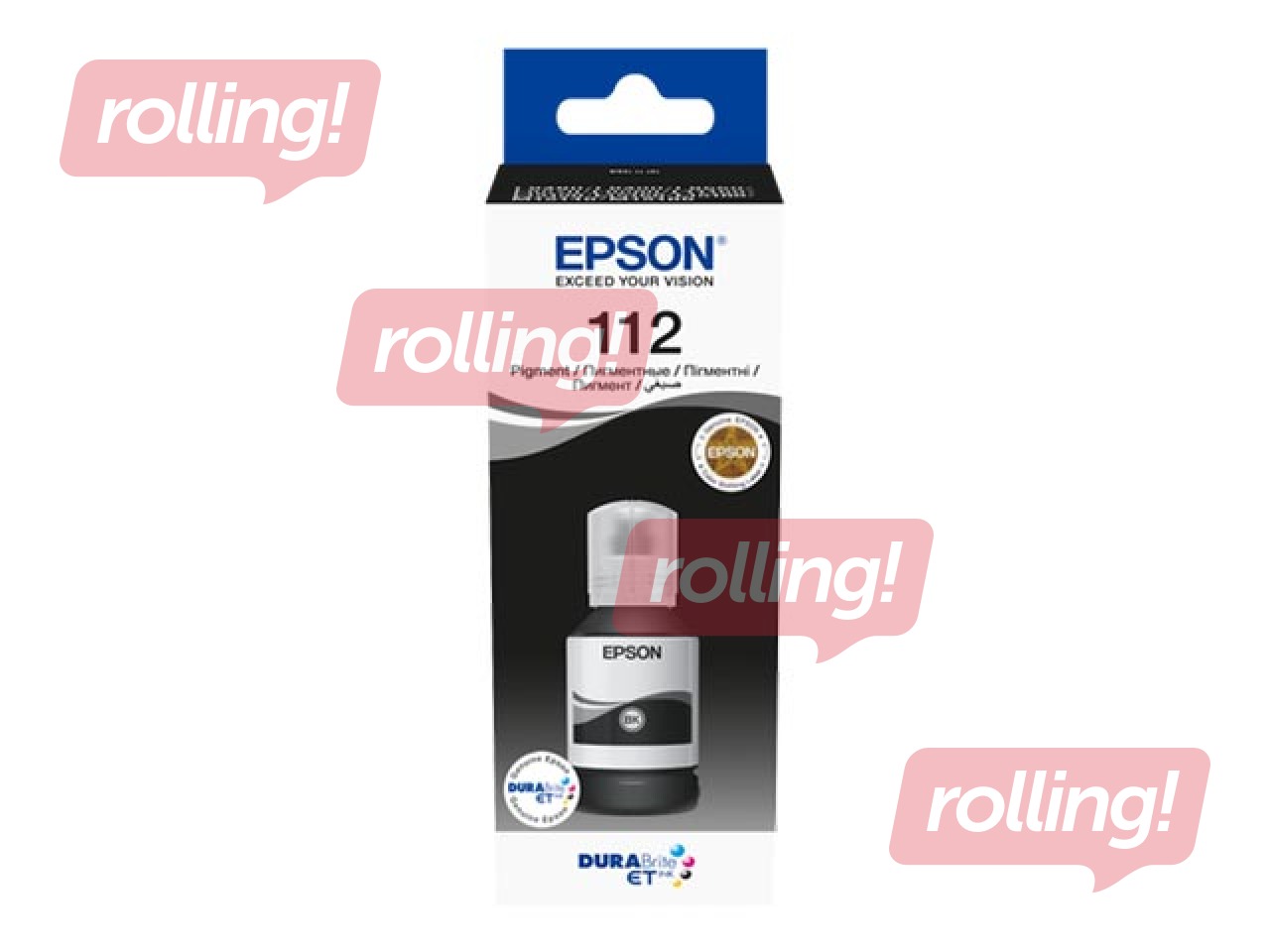 Epson EcoTank 112 Pigmenta Melnas tintes pudele, 127 ml (7500 lpp)