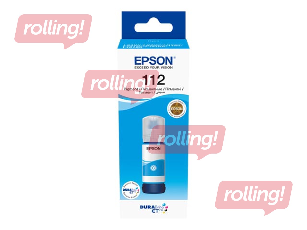 Epson EcoTank 112 Ciānzila tintes pudele, 70 ml (6000 lpp)