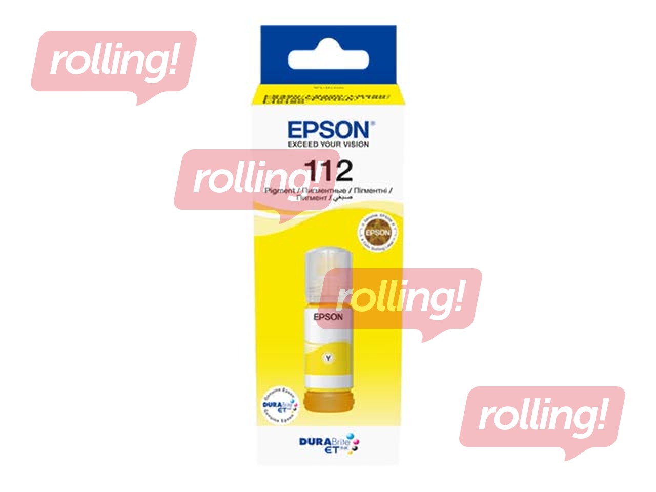 Epson EcoTank 112 Dzeltena tintes pudele, 70 ml (6000 lpp)