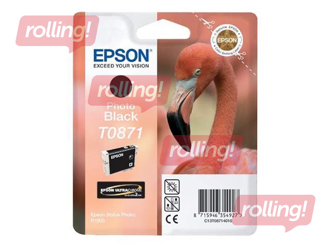 Tindikassett Epson Stylus Photo R1900, must, 11,4ml