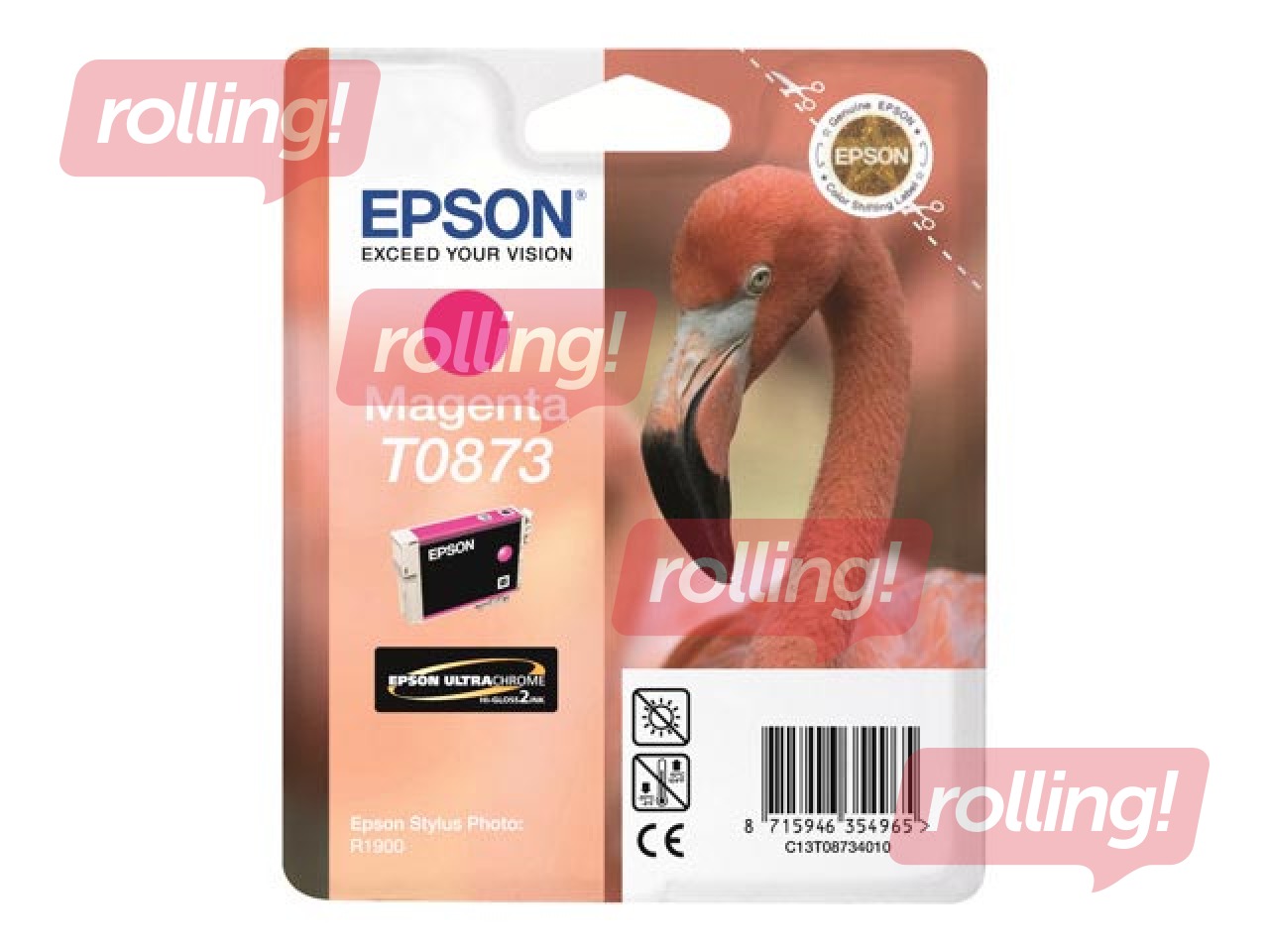 Tindikassett Epson Stylus Photo R1900, punane, 11,4ml
