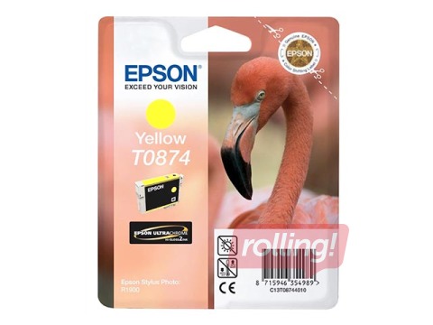 Tindikassett Epson Stylus Photo R1900, kollane, 11,4ml