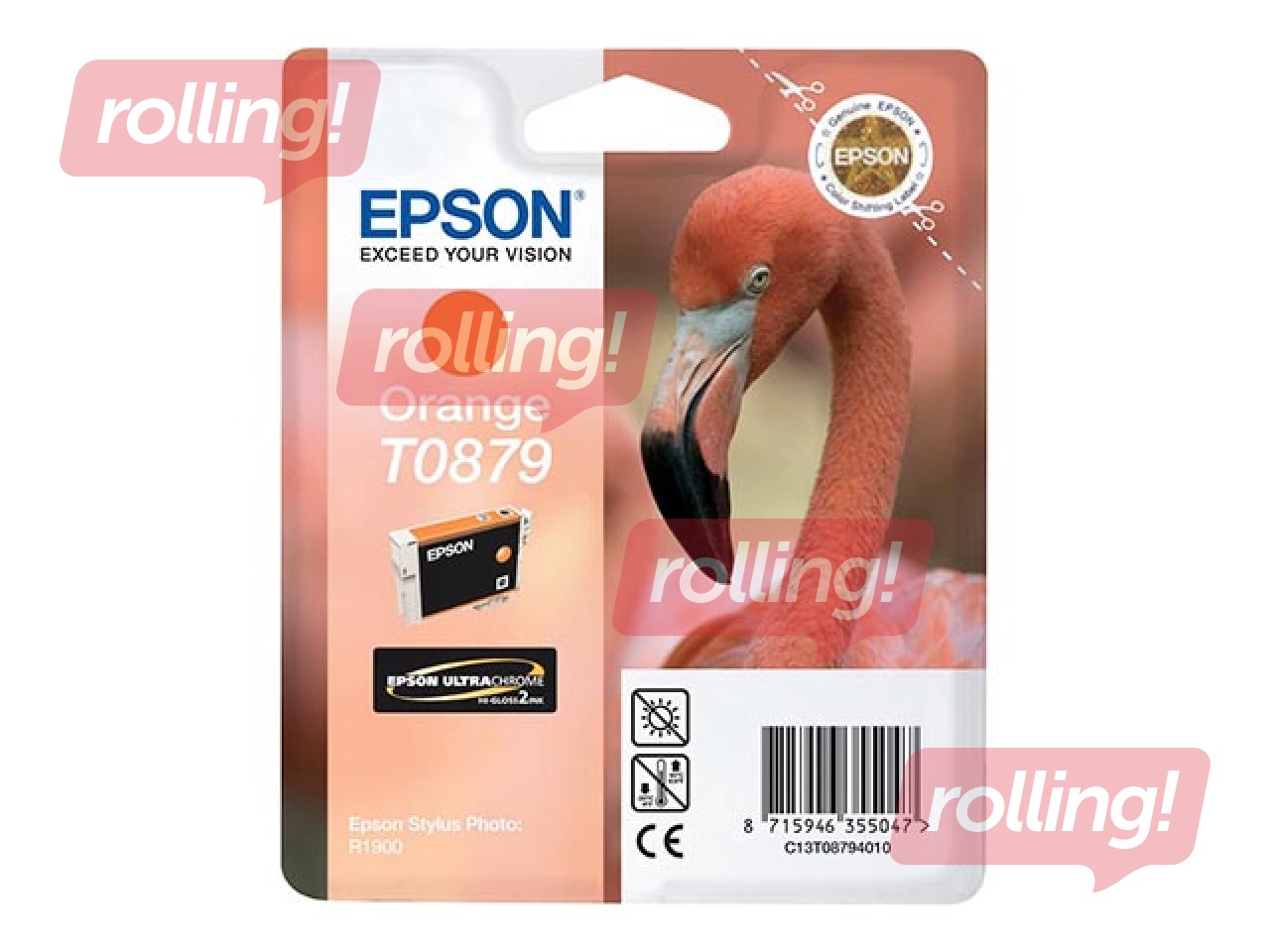 Tindikassett Epson Stylus Photo R1900, oranž, 11,4 ml