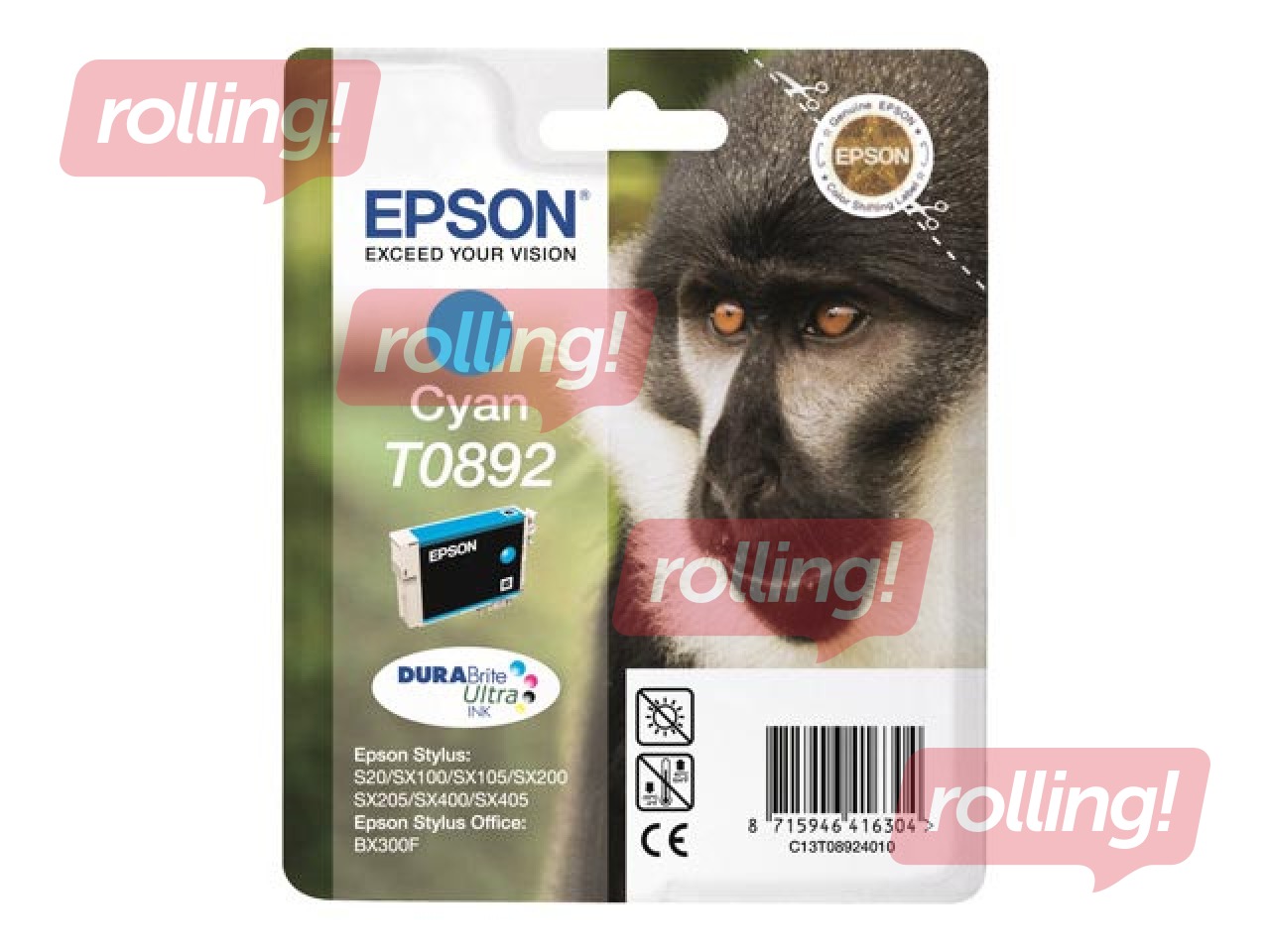Tindikassett Epson Stylus SX205, sinine, 3,5ml