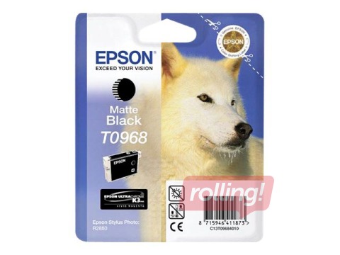 Tindikassett Epson Stylus Photo R2880, matt must, 11,4ml