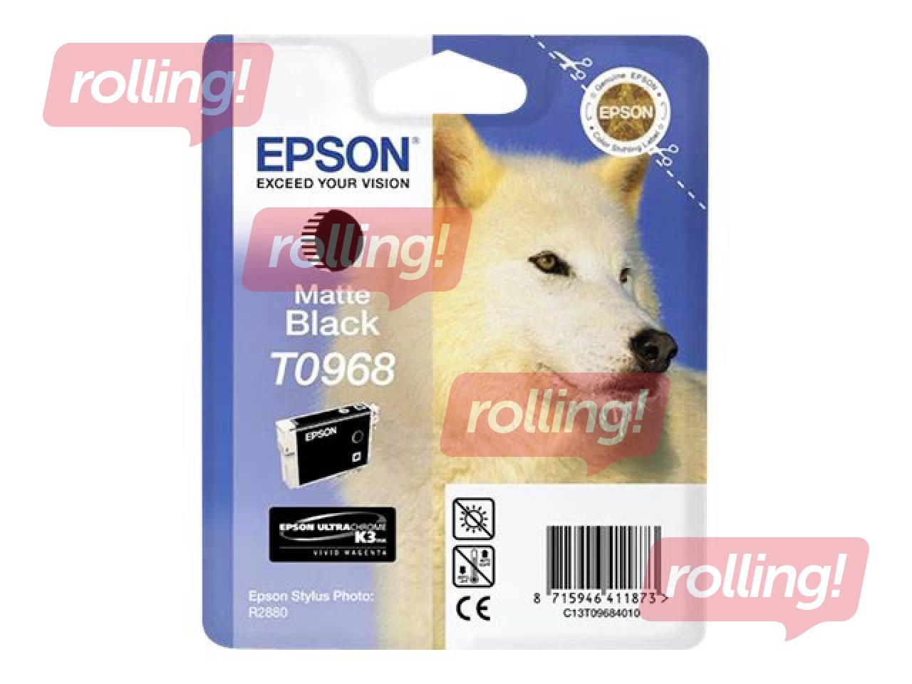 Tindikassett Epson Stylus Photo R2880, matt must, 11,4ml
