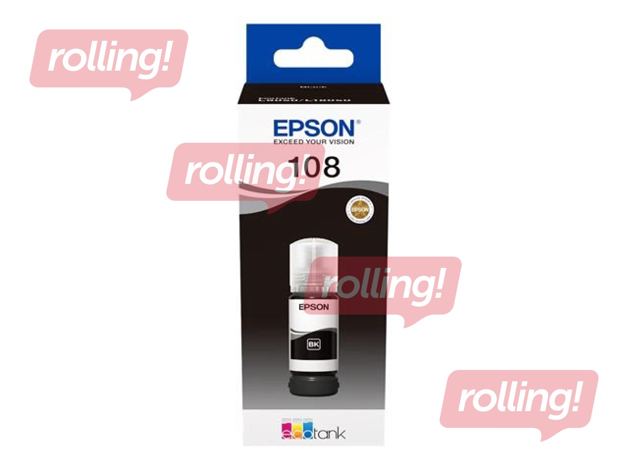 EPSON EcoTank 108 Melnas tintes pudele, 70ml