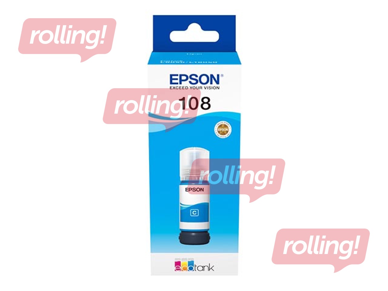 EPSON EcoTank 108 Ciānzila tintes pudele, 70ml