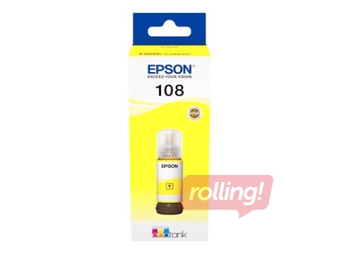 EPSON EcoTank 108 Dzeltenas tintes pudele, 70ml