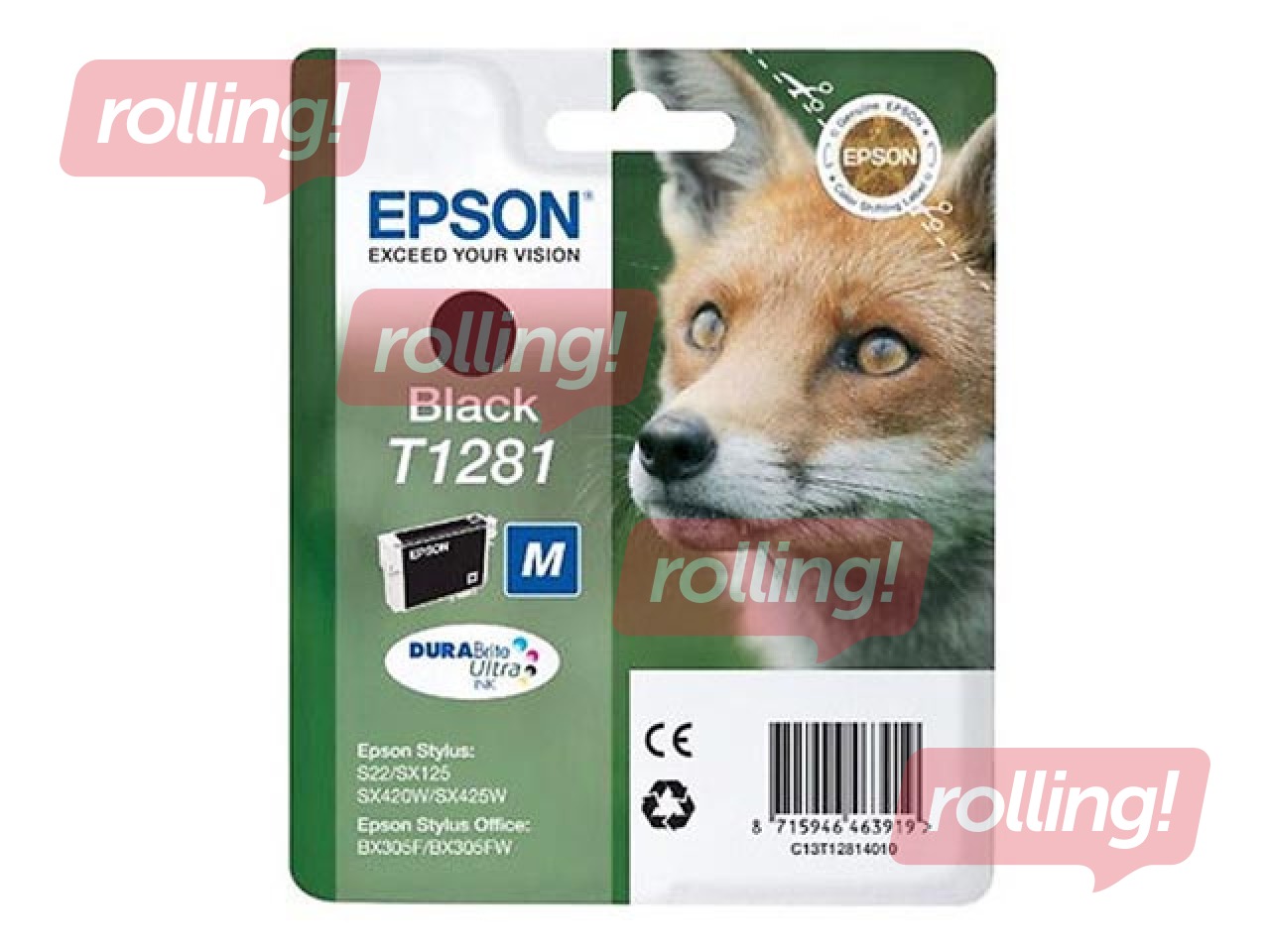 Tindikassett Epson Stylus SX420W, must, 5,9ml