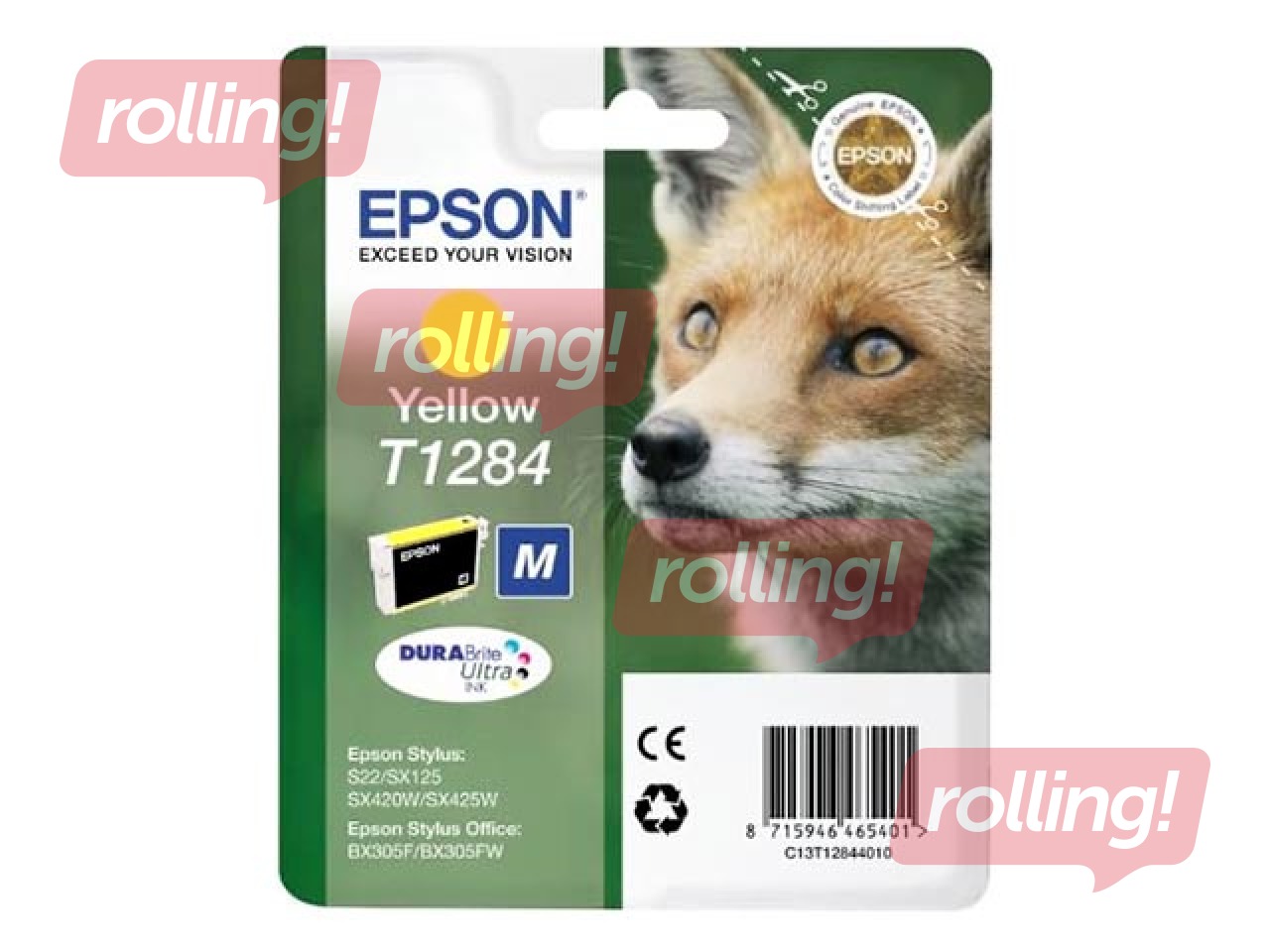 Tindikassett Epson Stylus SX420W, kollane, 3,5ml