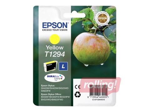 Tindikassett Epson Stylus Office BX305F, kollane, 7ml