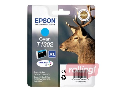 Tindikassett Epson T1302 XL, sinine, 10.1ml