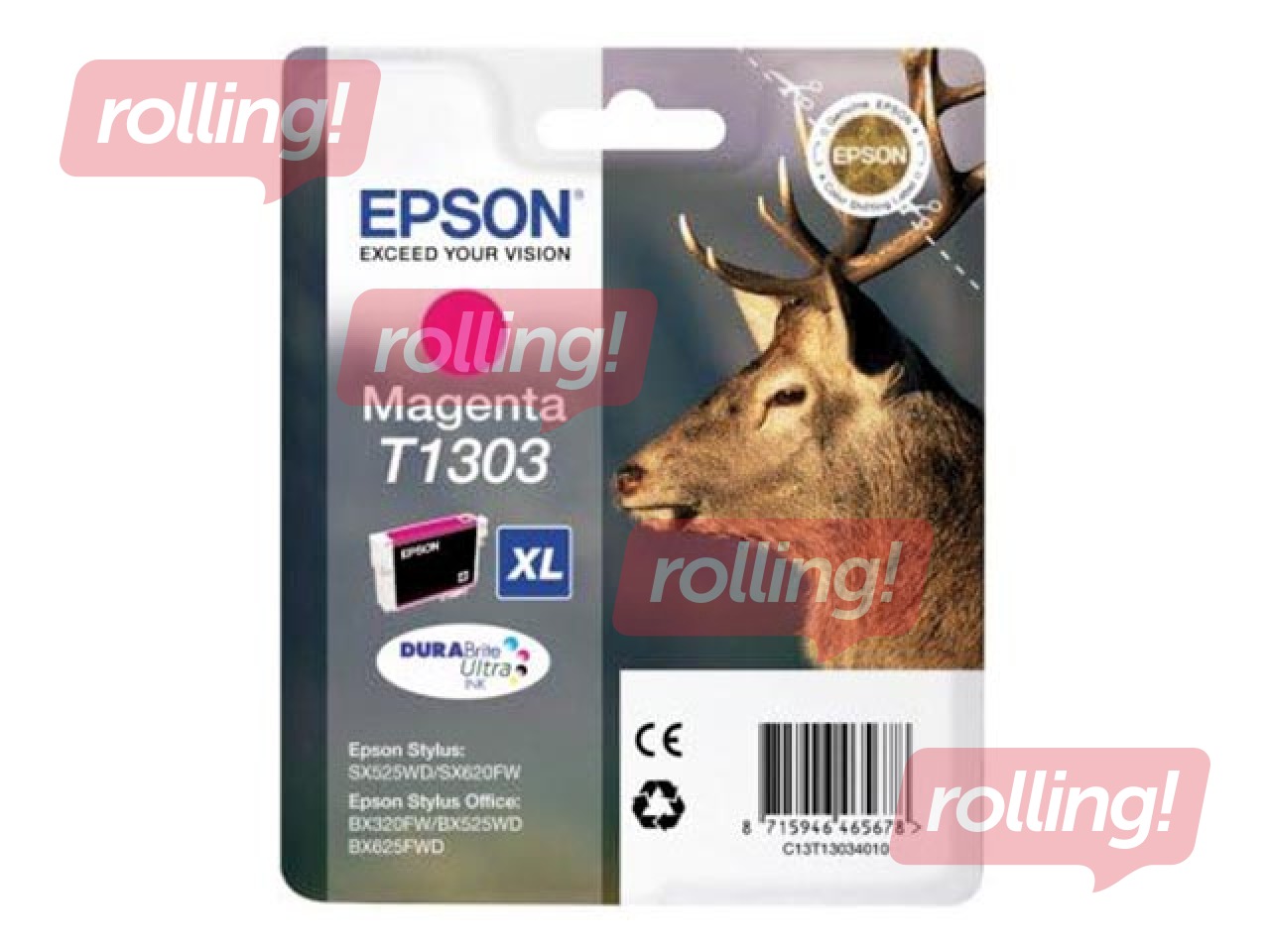 Tindikassett Epson T1303 XL, punane, 10.1ml