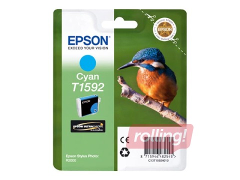 Чернильный картридж Epson  Stylus Photo R2000, голубой, 17ml
