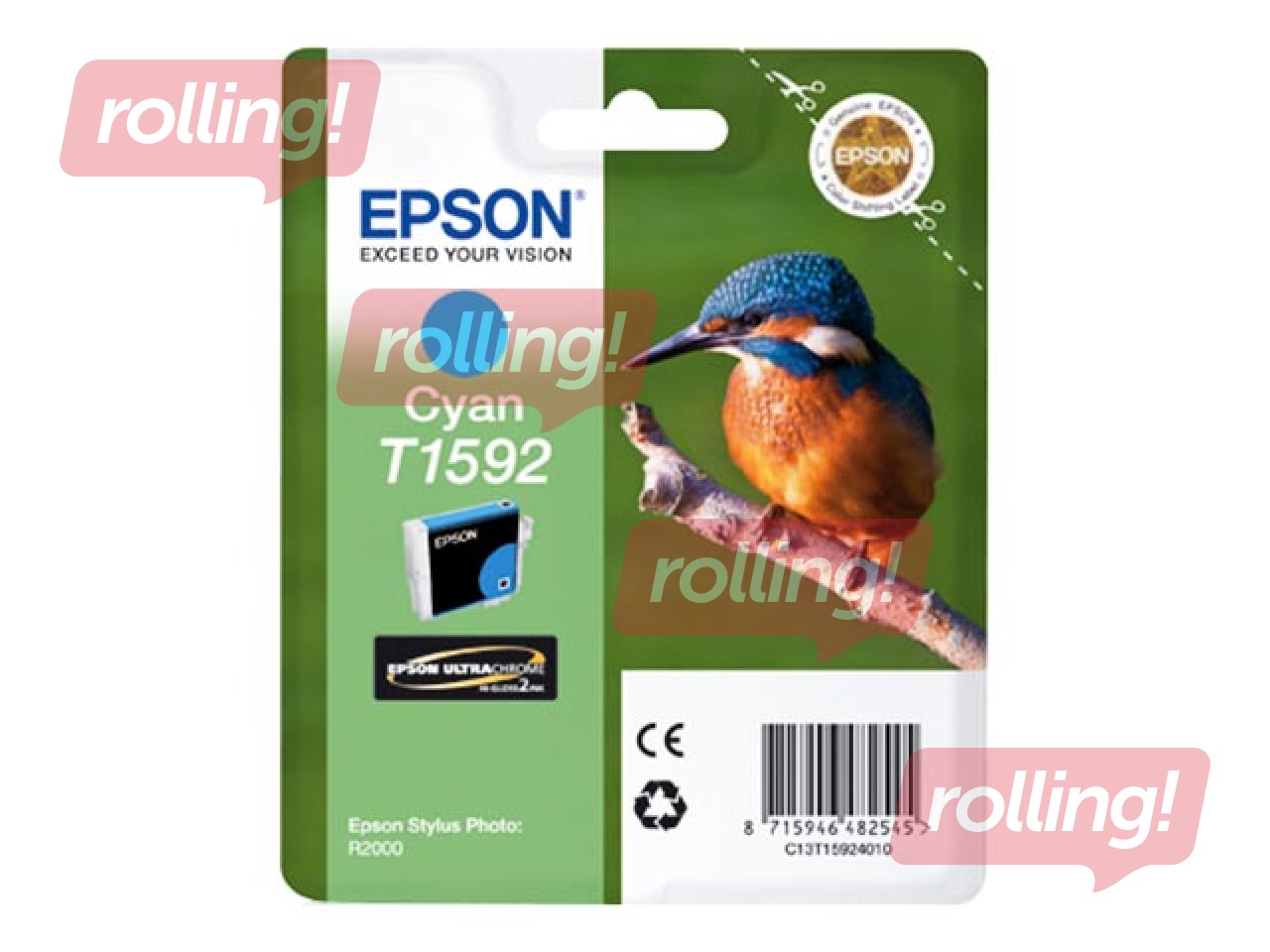 Tindikassett Epson Stylus Photo R2000, sinine, 17ml