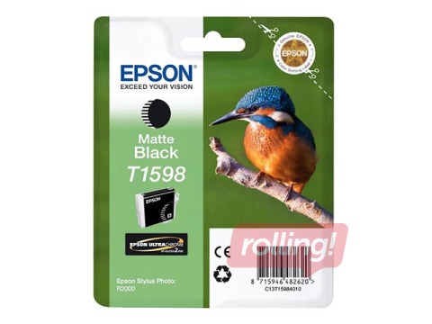 Tindikassett Epson Stylus Photo R2000, matt must, 17ml