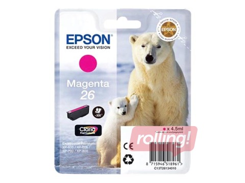 Tindikassett EPSON punane 26 Claria Premium