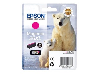 Tintes kasete EPSON 26 XL, Fuksīna sarkana