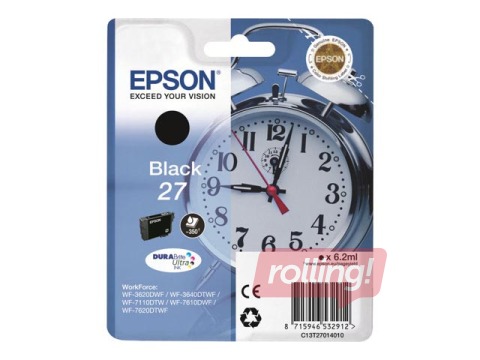 Tindikassett  Epson 27 must, WF-7110DTW, 6.2ml