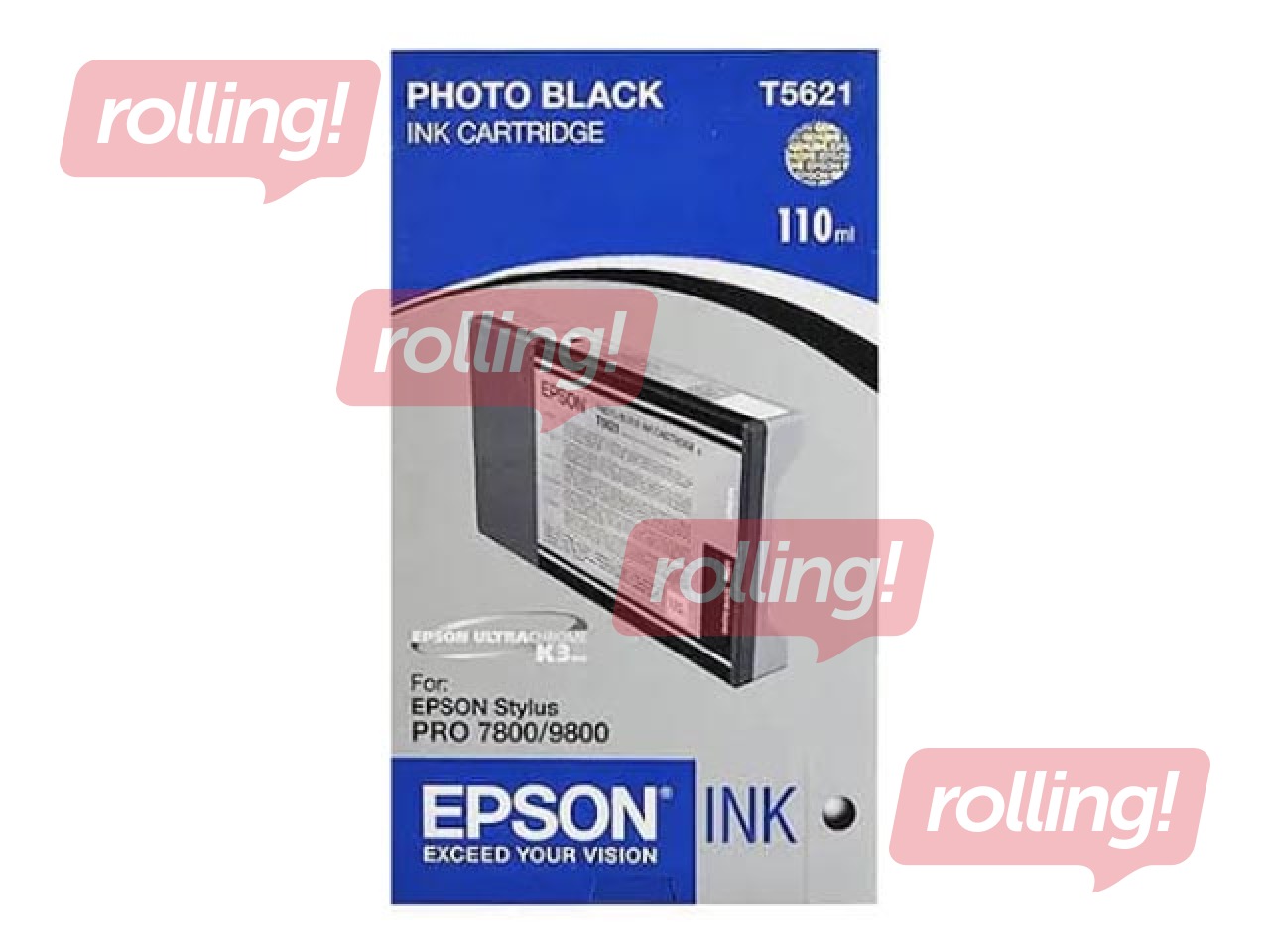 Tindikassett Epson Stylus PRO 7800, foto must, 110ml