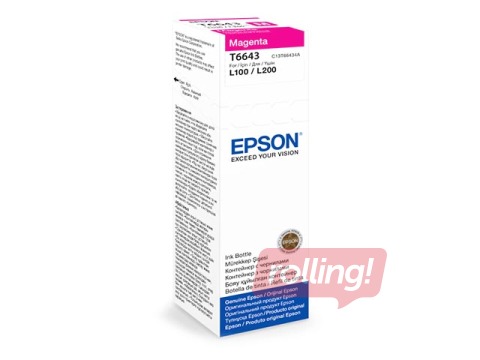 EPSON T6643 punane tint pudelis 70ML