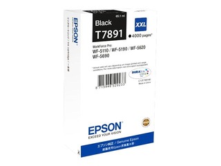 Tindikassett Epson Workforce PRO WP 5190, must, 65 ml (4000 lk)