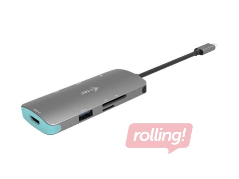 Mitme pordiga adapter i--tec USB-C Metal Nano 1x HDMI 4K Ultra HD 30Hz 3x USB 3.0 1x PD