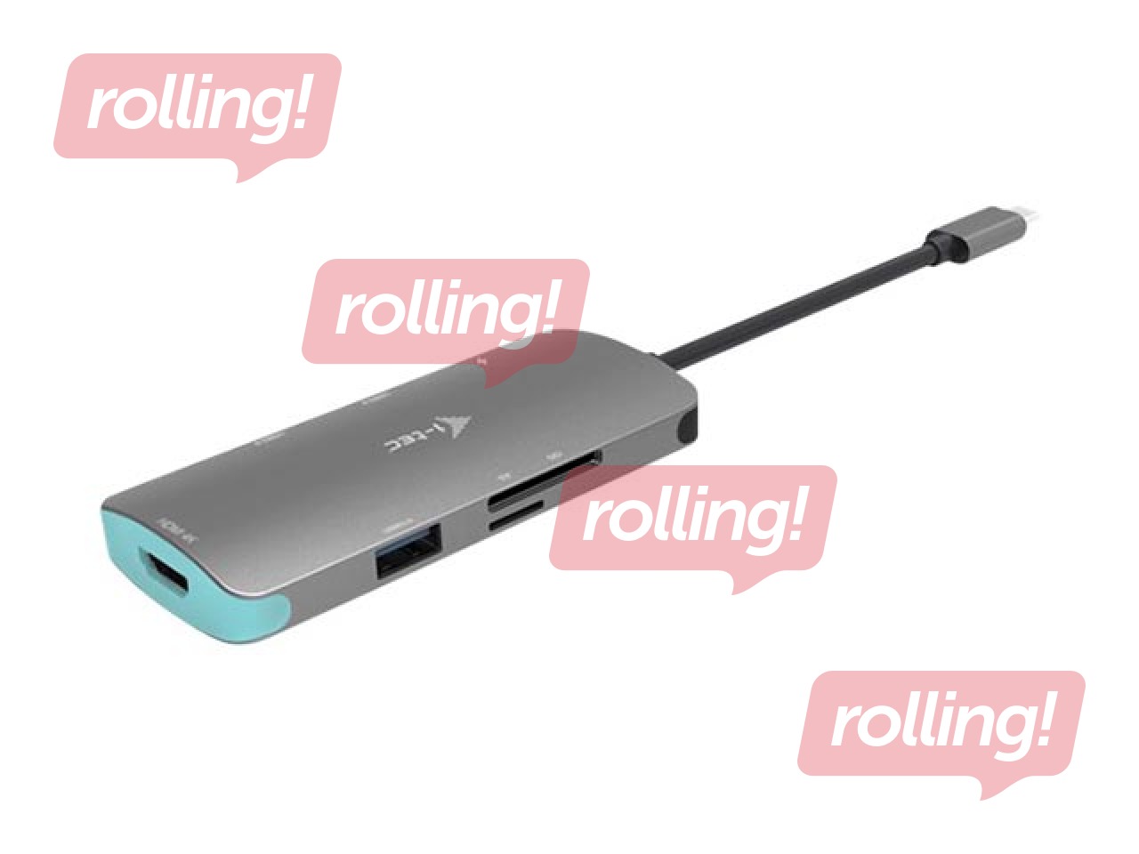 Многопортовый адаптер i--tec USB-C Metal Nano 1x HDMI 4K Ultra HD 30Hz 3x USB 3.0 1x PD