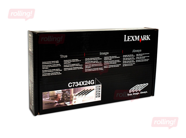 Drum Unit Lexmark C734, (4 x 20000 lk)