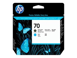 Печатающая головка HP Nr. 70, матовый черная и голубая