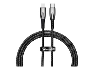 Ühendusjuhe Baseus Glimmer Series Type C - Type C, 100W, 20v, 5A, 1m, must