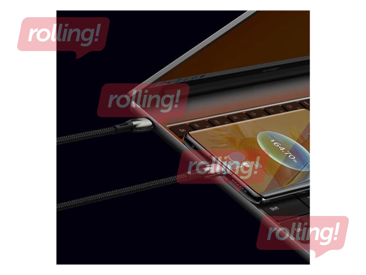 Ühendusjuhe Baseus Glimmer Series Type C - Type C, 100W, 20v, 5A, 1m, must