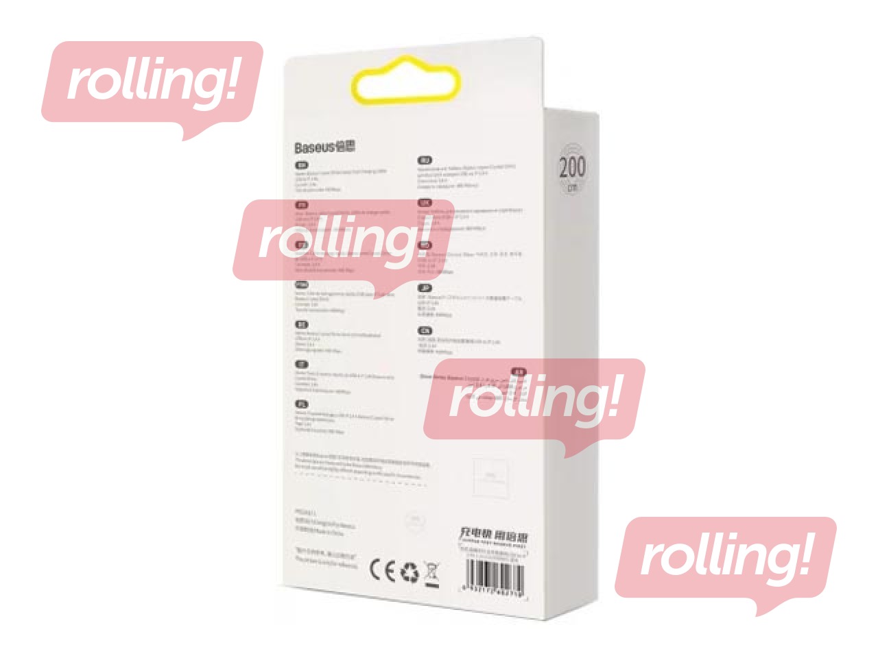 Connecting Cable Baseus Crystal Shine USB - Lightning, 2.4A, 2m, black