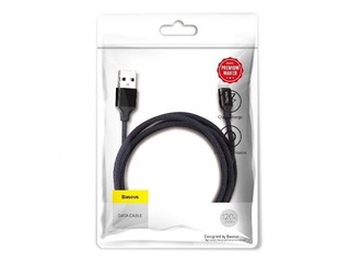 Savienotājvads  Baseus Yiven USB - Lightning, 2A, 1.2m, melns