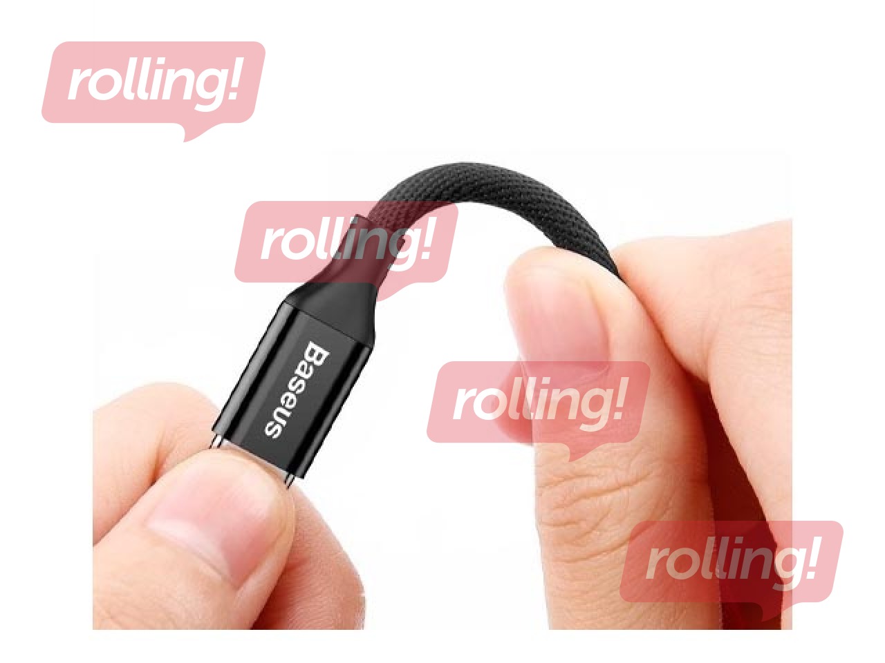 Savienotājvads  Baseus Yiven USB - Lightning, 2A, 1.2m, melns