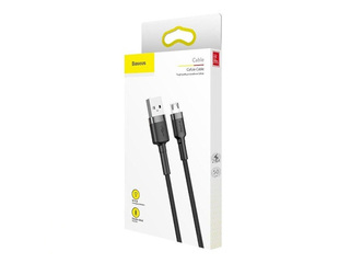 Connecting Cable Baseus Cafule USB - Micro USB, 2.4A, 1m, Black and Grey
