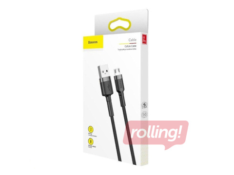 Ühendusjuhe Baseus Cafule USB - Micro USB, 2.4A, 1m, must ja hall