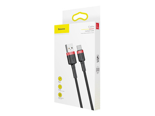 Соединительный провод Baseus Cafule USB 2.0 A - Type C Male QC 3.0 1m