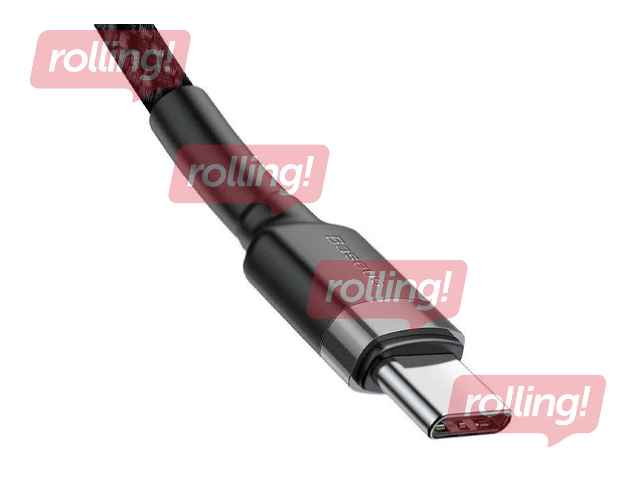 Ühendusjuhe Baseus Cafule Type C - Type C, 60W, PD2.0, 20V, 3A, 2m, must ja hall