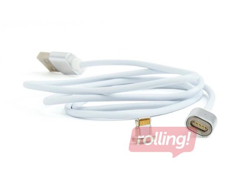Magnetiline ühenduskaabel Gembird USB - Lightning, 1m, hõbedane