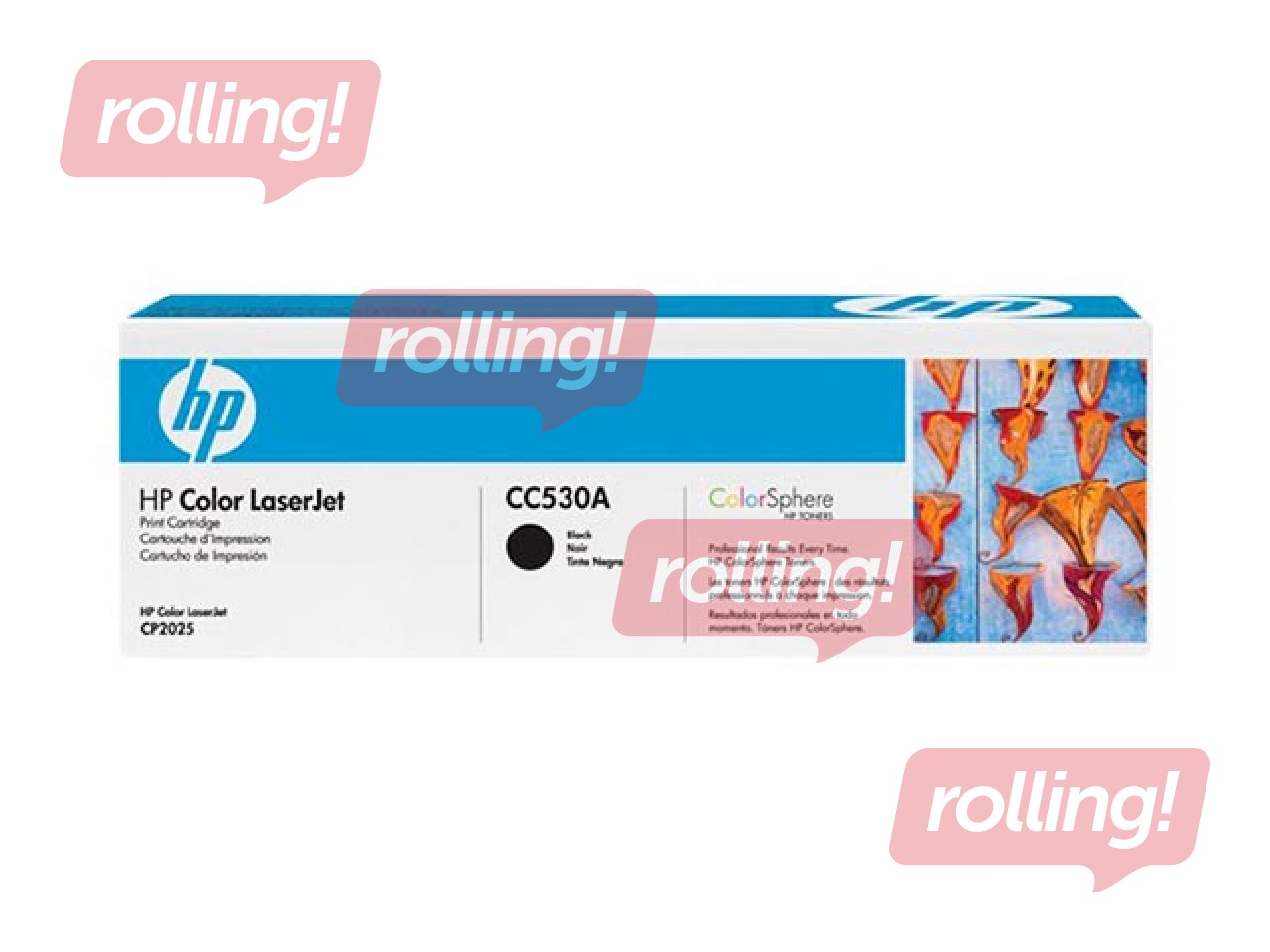 Toonerkassett HP CLJ CP2025, must, (3500 lk)