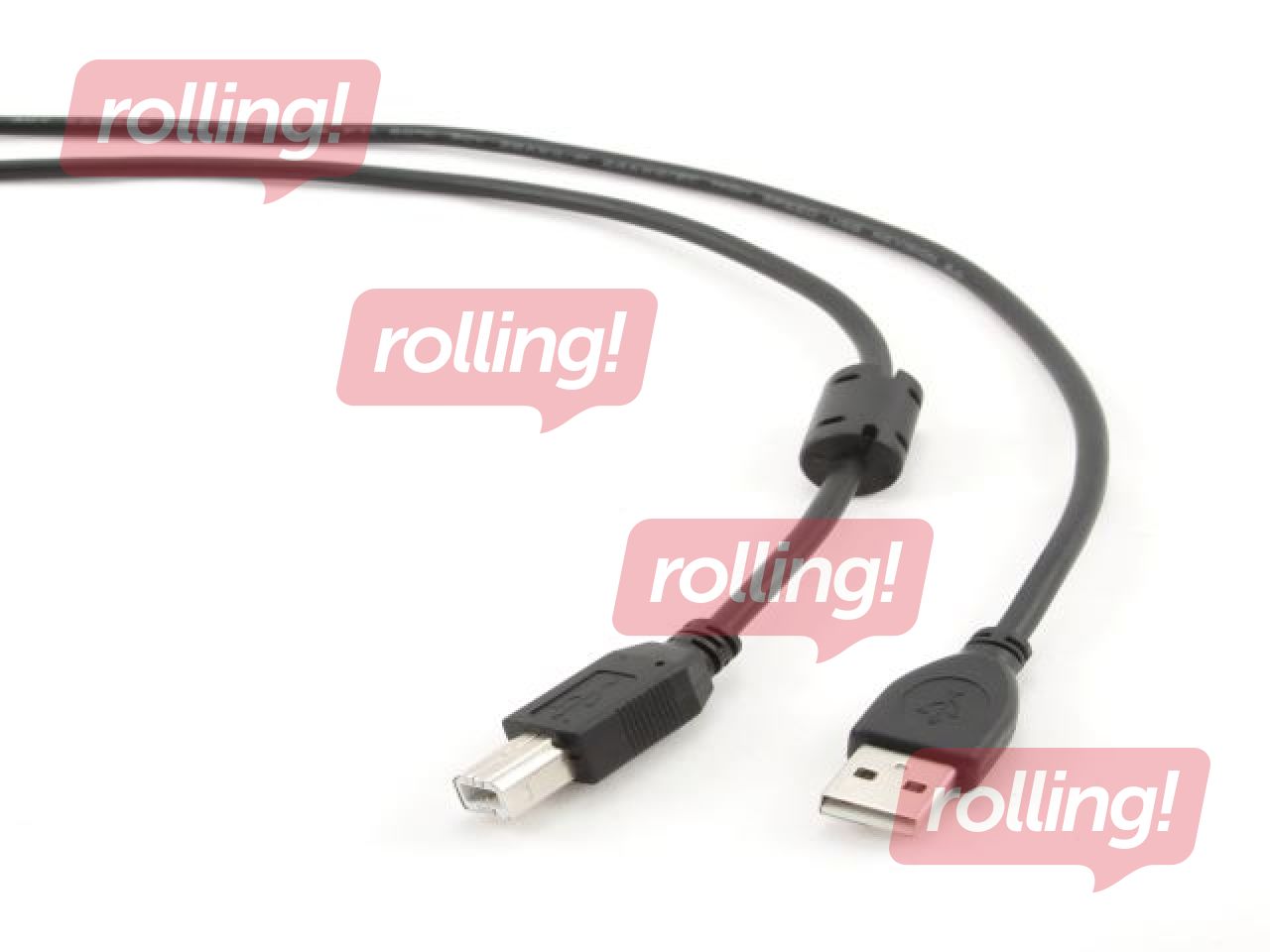 Gembird USB 2.0 cable A-plug B-plug 3.0m, black