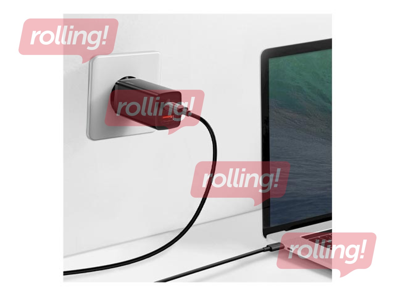 Laadija Baseus GaN2 USB + Type C, 65W, must