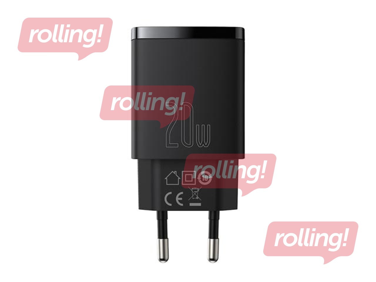 Laadija Baseus Compact Quick Type C + USB, 20W, must