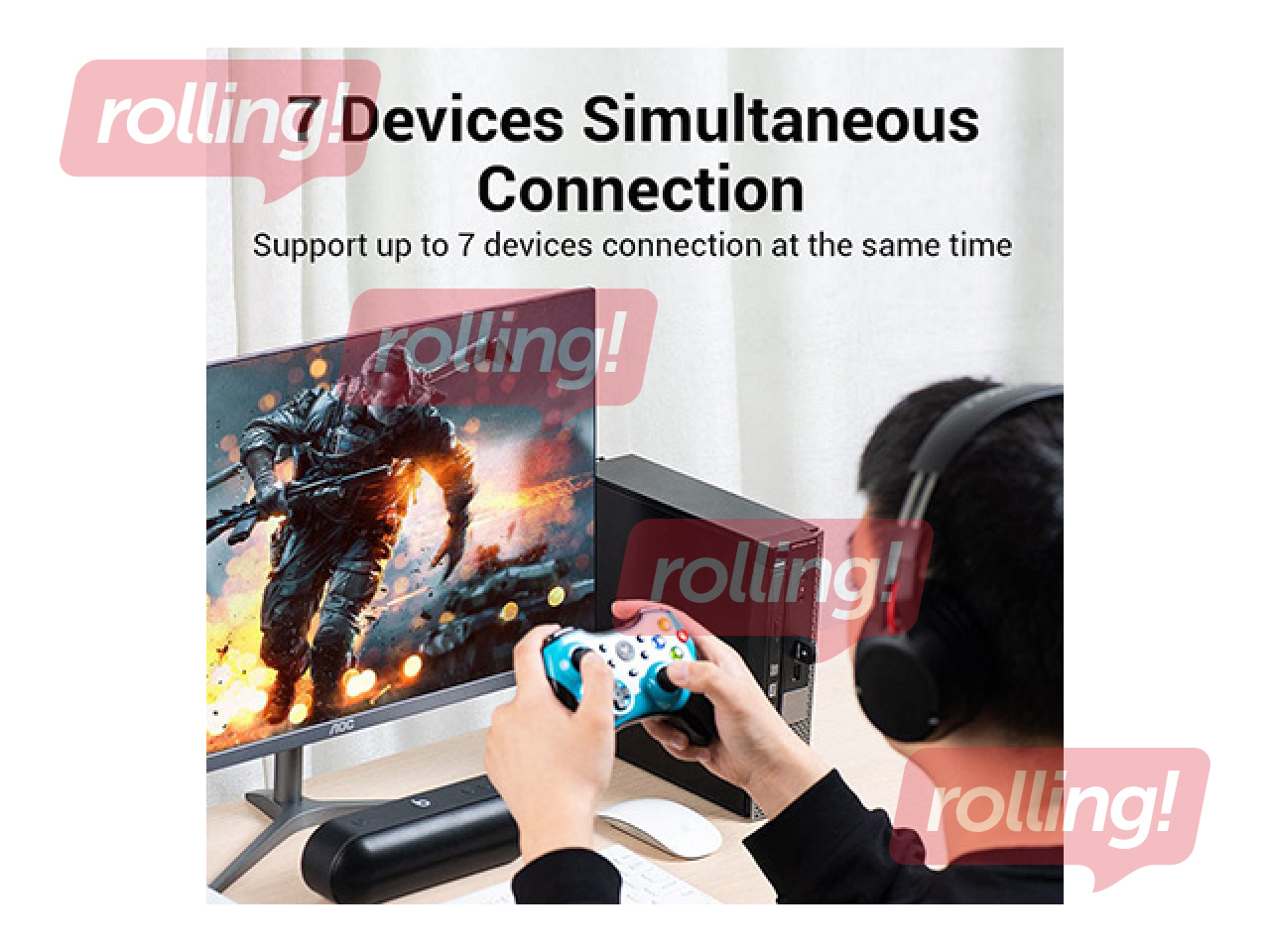 Adapter Vention USB-A Bluetooth 5.0 CDSB0 (black)