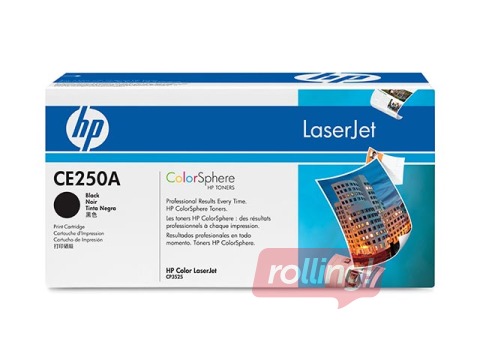Toner cartridge HP CLJ CP3525, black, (5000 pgs)
